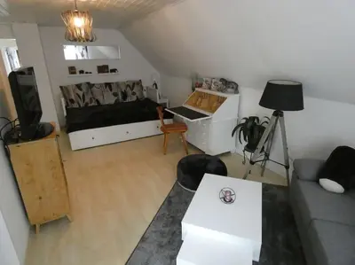 Küche/Küchenzeile in der Unterkunft Nähe München - hell, zentral, ruhig, flughafennah