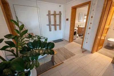 Ein Badezimmer in der Unterkunft Berghof-Glück