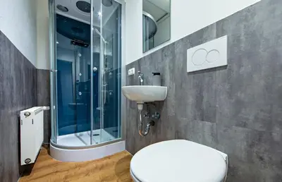 Ein Badezimmer in der Unterkunft Schwanthaler Hof