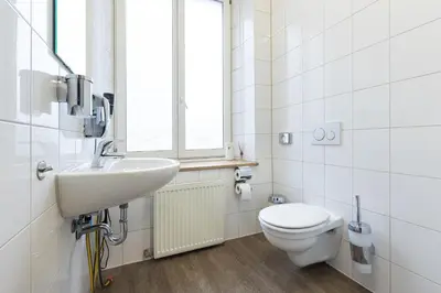 Ein Badezimmer in der Unterkunft Schwanthaler Hof