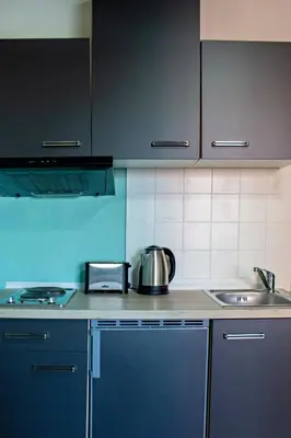 Küche/Küchenzeile in der Unterkunft Schwanthaler Hof