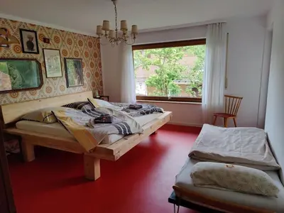 Ein Sitzbereich in der Unterkunft große Wohnung mit Dachterrasse