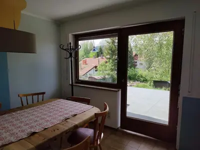 Ein Bett oder Betten in einem Zimmer der Unterkunft große Wohnung mit Dachterrasse