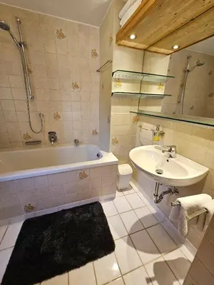 Ein Badezimmer in der Unterkunft Ferienwohnungen Gottschlicht