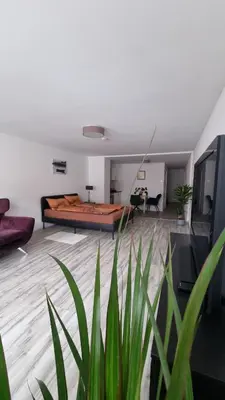 Ein Sitzbereich in der Unterkunft Studio- Gemütlich, Charmant, Zentral
