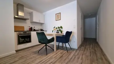 Küche/Küchenzeile in der Unterkunft Studio- Gemütlich, Charmant, Zentral