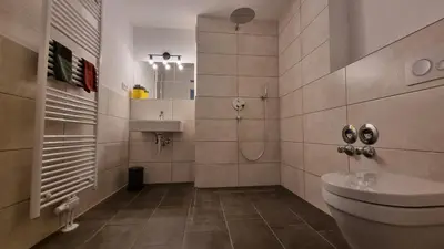 Ein Badezimmer in der Unterkunft Studio- Gemütlich, Charmant, Zentral