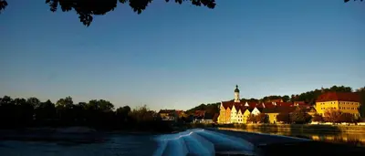 Blick auf einen Fluss in der Nähe der Ferienwohnung