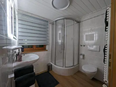 Ein Badezimmer in der Unterkunft Der Wiesenhof