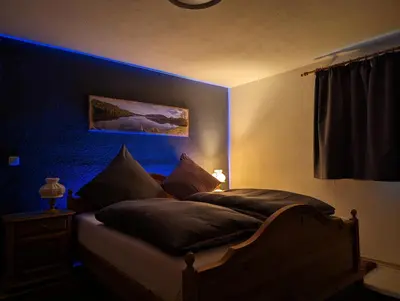 Ein Bett oder Betten in einem Zimmer der Unterkunft Der Wiesenhof