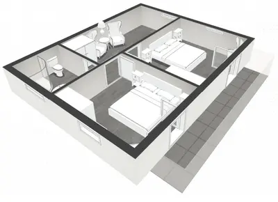 Grundriss der Unterkunft Der Wiesenhof