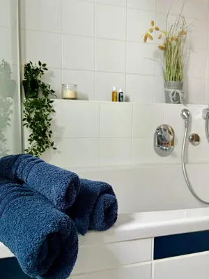 Ein Badezimmer in der Unterkunft Atelier Farbenreich No 8
