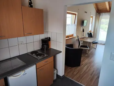 Küche/Küchenzeile in der Unterkunft Gästehaus Hubertus