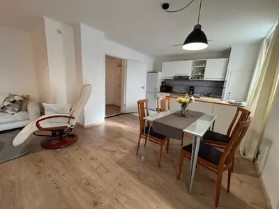 Küche/Küchenzeile in der Unterkunft Ferienwohnung Lechfeld
