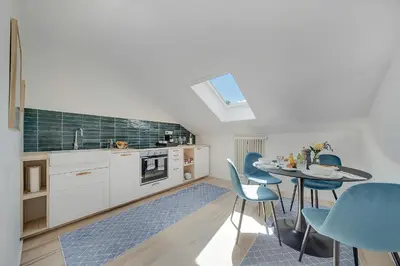 Küche/Küchenzeile in der Unterkunft Chiemsee Apartment