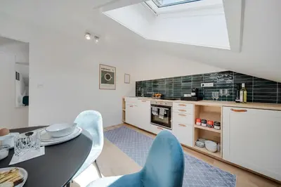 Küche/Küchenzeile in der Unterkunft Chiemsee Apartment