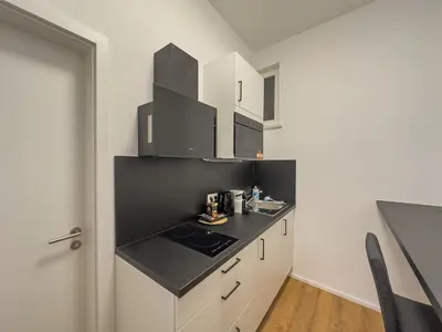 Küche/Küchenzeile in der Unterkunft Moderne Wohnung im Zentrum der Altstadt - Altbau Flair, WLAN