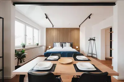 Grundriss der Unterkunft NEU I Stilvoll I Boxspring I Smart TV I Zentral