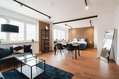Grundriss der Unterkunft NEU I Stilvoll I Boxspring I Smart TV I Zentral