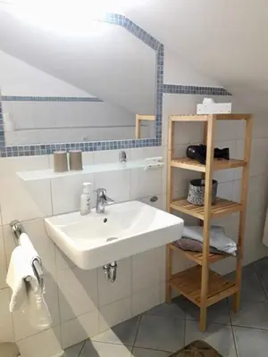 Ein Badezimmer in der Unterkunft Buchnerhof Urlaub auf dem Bauernhof