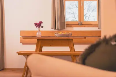 Ein Sitzbereich in der Unterkunft zumHofer