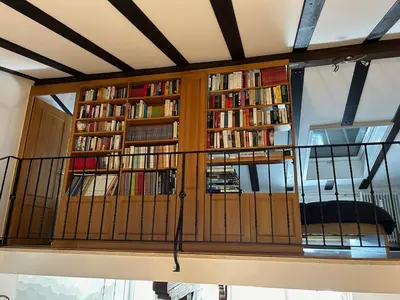 Die Bibliothek im Ferienhaus