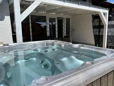 Grundriss der Unterkunft Ferienhaus Andrea mit Whirlpool und Sauna