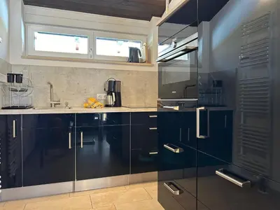 Küche/Küchenzeile in der Unterkunft Ferienhaus Andrea mit Whirlpool und Sauna