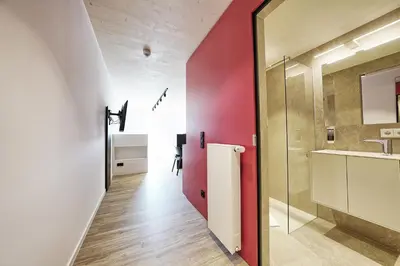 Ein Badezimmer in der Unterkunft Timber One Boardinghouse Dorfen