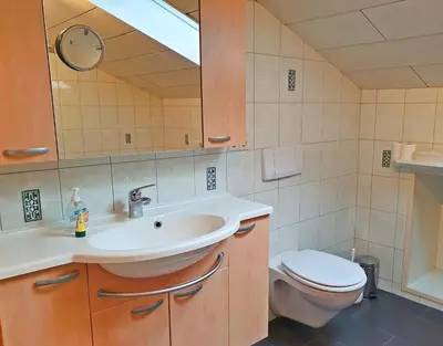 Ein Badezimmer in der Unterkunft Dwingelo-Lütten Angela Brandstätter Hof | Chiemgau Karte