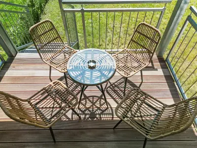 Ein Balkon oder eine Terrasse in der Unterkunft ma suite - High-quality new apartment Augsburg