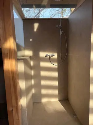 Ein Badezimmer in der Unterkunft Ferienwohnung BERGWELTEN