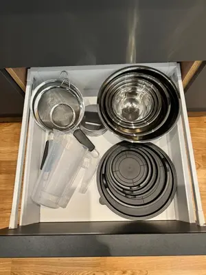 Grundriss der Unterkunft 1,5-Zimmer, Top ausgestattet, 4 Pers, Souterrain, Self Check-in, Parkplatz, Netflix & Amazon Prime