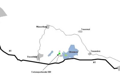 Grundriss der Unterkunft Schickes Apartment in Landhausvilla am Chiemsee