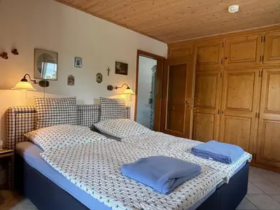 Ein Bett oder Betten in einem Zimmer der Unterkunft Ferienwohnung Seeglück