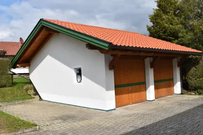 Das Gebäude in dem sich die Ferienwohnung befindet