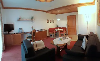TV/Unterhaltungsangebot in der Unterkunft Gästehaus Bergfrieden, Ferienwohnung Andrea