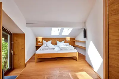 Ein Bett oder Betten in einem Zimmer der Unterkunft Panorama-Chalet Ernst Baier
