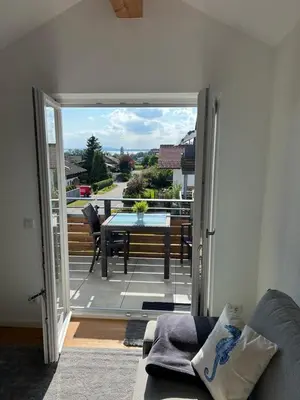 Ein Sitzbereich in der Unterkunft Eichenhöfe