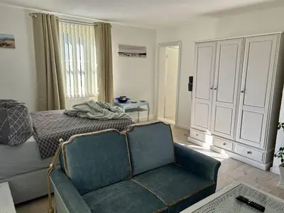 Ein Sitzbereich in der Unterkunft Casa Maria