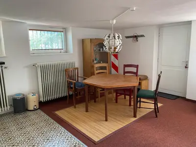 Ein Sitzbereich in der Unterkunft AirB33 Apartment Munich privat with little terrace