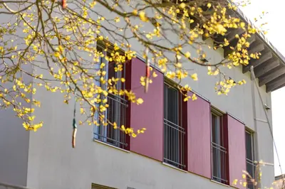 Das Gebäude in dem sich die Ferienwohnung befindet