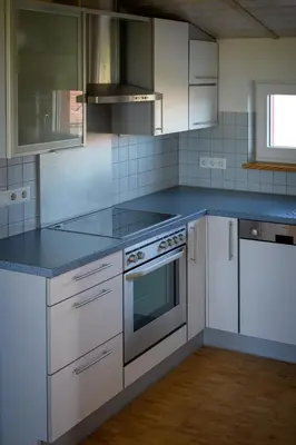 Küche/Küchenzeile in der Unterkunft Kunsttraum