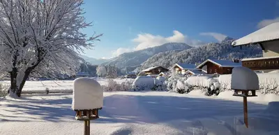 Ferienwohnung Haulle, Kreuth-Scharling am Tegernsee im Winter