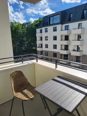 Ein Balkon oder eine Terrasse in der Unterkunft NewSuite-Englischen Garten 2 Zimmer Apartment