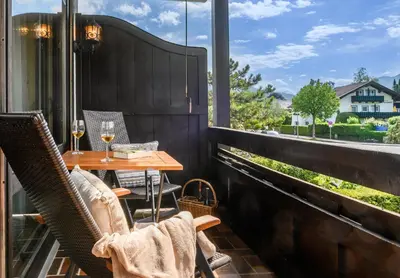 Ein Balkon oder eine Terrasse in der Unterkunft Cresta 14