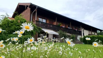 Ein Garten an der Unterkunft Ferienwohnungen Stecher