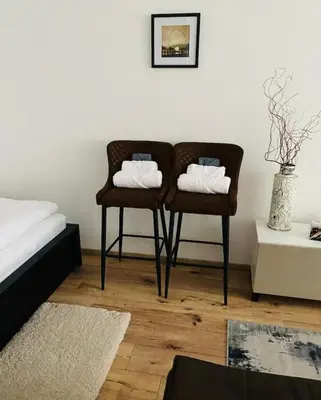 Ein Bett oder Betten in einem Zimmer der Unterkunft City flat 8