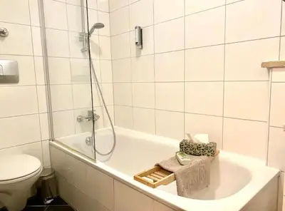 Ein Badezimmer in der Unterkunft City flat 8