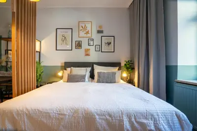 Ein Bett oder Betten in einem Zimmer der Unterkunft City Center Retreat mitten in Augsburg
